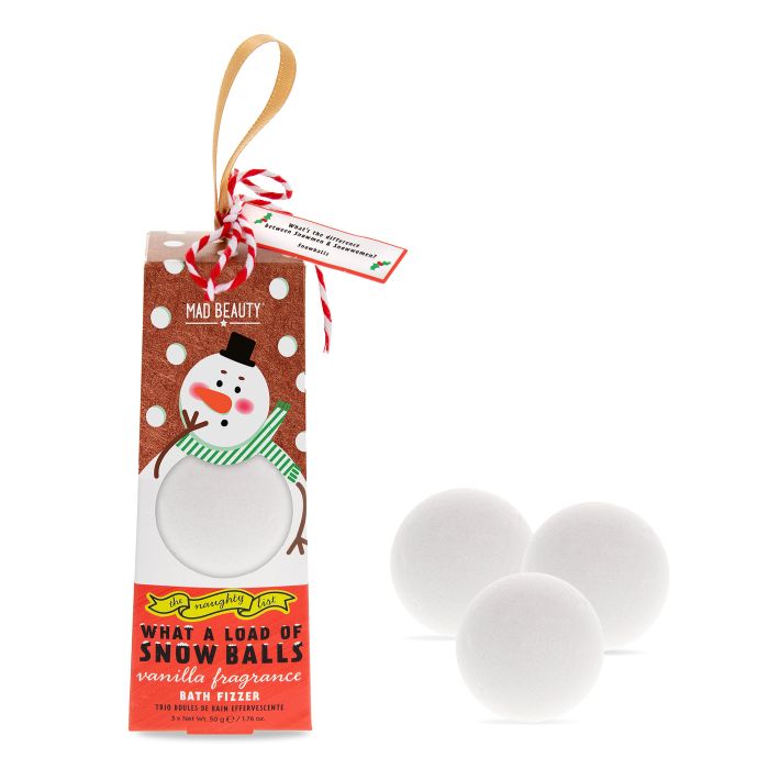 Badebomben-Set - Snow Balls Fizzer Trio - Die ungezogene Liste - Mad Beauty - 1