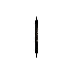 Eyeliner - Awesome Double Tip Fine and Thick - Makeup Revolution - Make Up Revolution - 1