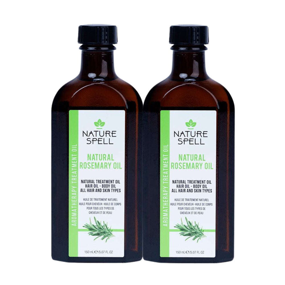 Paket mit 2 Rosmarinöl für Haare und Haut - stimulierend und beruhigend - Nature Spell - 1