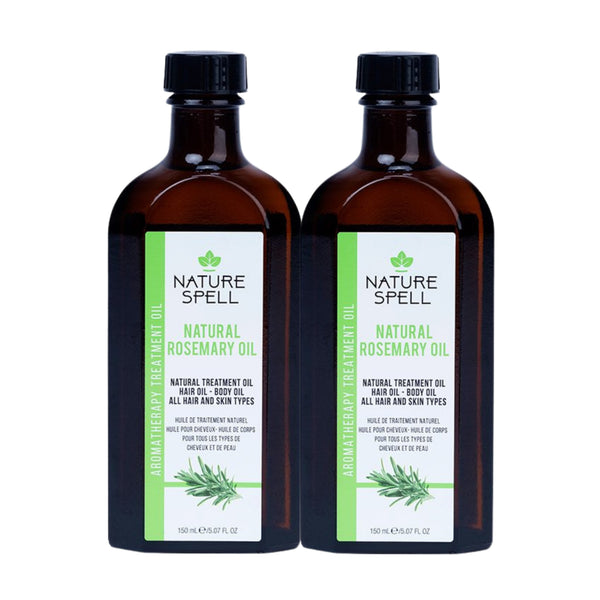 Paket mit 2 Rosmarinöl für Haare und Haut - stimulierend und beruhigend - Nature Spell - 1