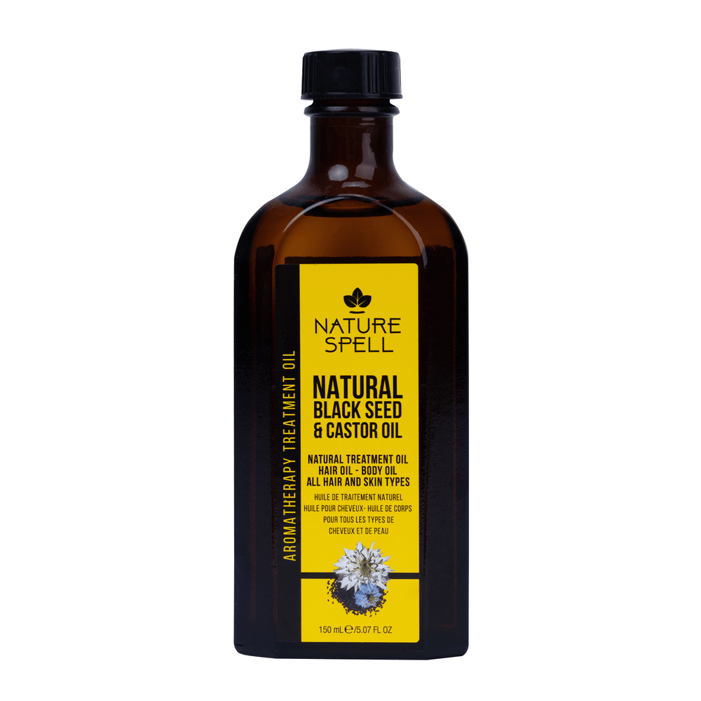 Aceite Capilar-corporal - Schwarzkümmel- und Rizinusöl für Haare und Haut 150 ml - Nature Spell - 1