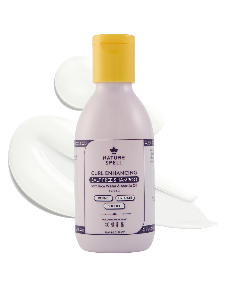 Curl Enhancing Salt Free Shampoo - Travel Size - 95 ml - Nature Spell - 1