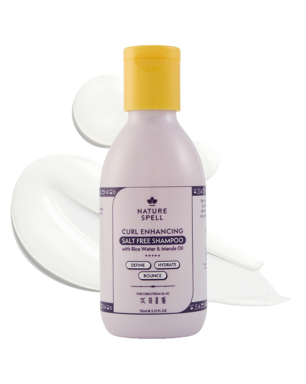 Curl Enhancing Salt Free Shampoo - Travel Size - 95 ml - Nature Spell - 1