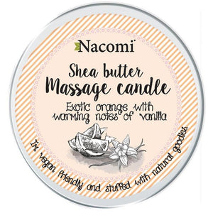 Sheabutter-Massagekerze - Exotisches Orange mit Vanillenoten - Nacomi - 1