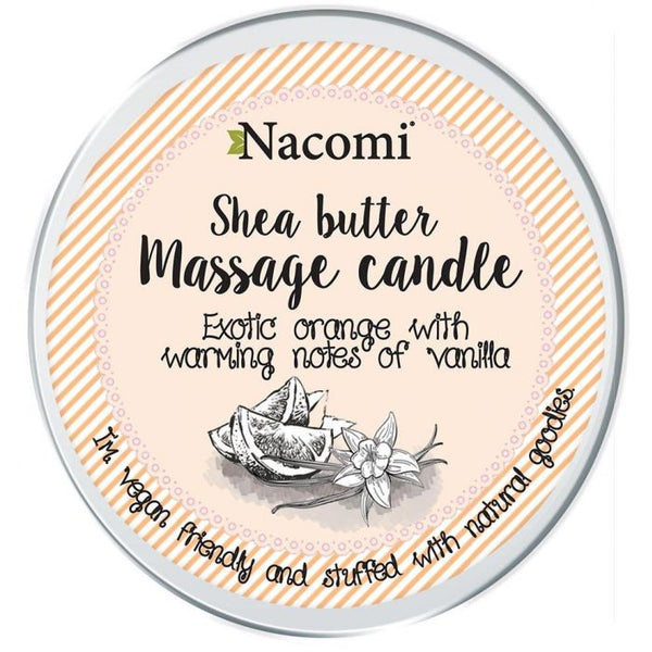 Sheabutter-Massagekerze - Exotisches Orange mit Vanillenoten - Nacomi - 1
