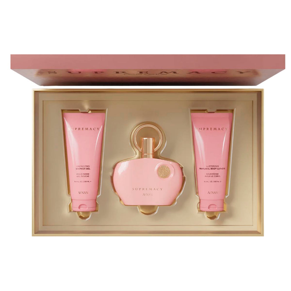 Supremacy Eau de Parfum für Damen 100 ml + Duschgel 100 ml + Parfümierte Körperlotion 100 ml - Afnan - 1