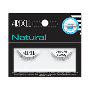 Natürliche künstliche Wimpern - Ardell : Demure Black - 1