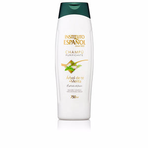 Purifying Shampoo Tea Tree + Minze 750 ml - Instituto Español - 1