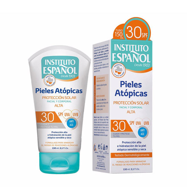 Atopische Haut Sonnenschutz Gesicht und Körper SPF30 150 ml - Instituto Español - 1