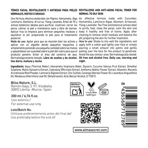 Revitalisierendes und Anti-Aging Gesichtswasser mit Gurke & Hamamelis 200 ml - Alma Secret - 2