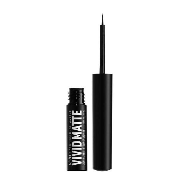 Lebendiges Mattflüssig Eyeliner - Schwarz 2 ml - Nyx - 1