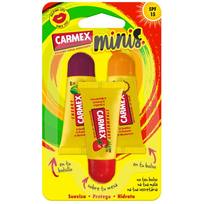 Minis Lippenbalsame Feuchtigkeitsspendend Spf15 Dreifach 3 Stk. - Carmex - 1