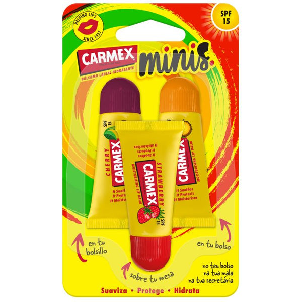 Minis Lippenbalsame Feuchtigkeitsspendend Spf15 Dreifach 3 Stk. - Carmex - 1