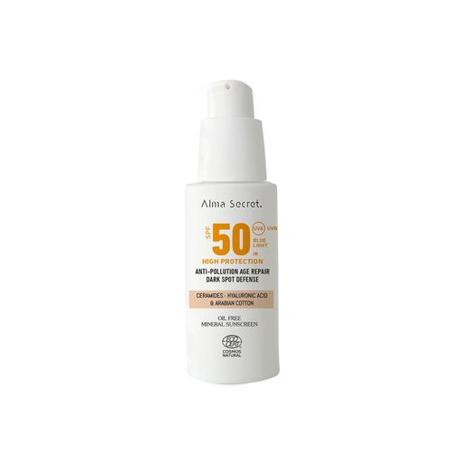 Getönte Gesichtssonnencreme LSF50: Sand 50 ml - Alma Secret - 1