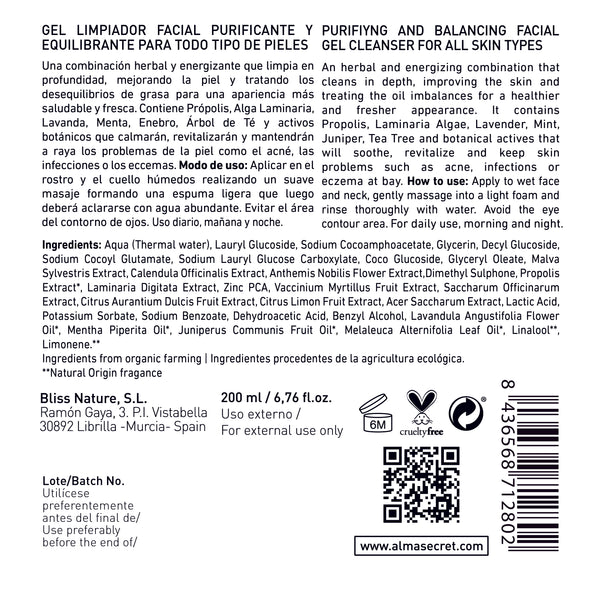 Reinigungsgel für das Gesicht, 200 ml - Alma Secret - 4