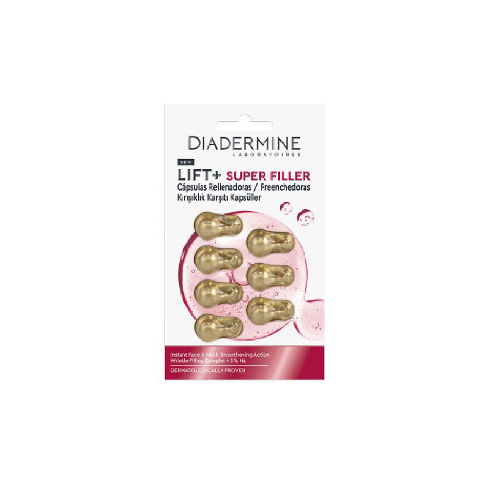 Lift + Super-Filler Glättungsgel Gesicht und Hals Kapseln 7 Stück - Diadermine - 1