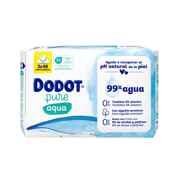 Pure Gesamtversorgung 99% Wasser Feuchttücher 144 Stk. - Dodot - 1