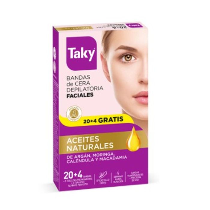 Gesichtswachs-Enthaarungsstreifen - Taky - 1