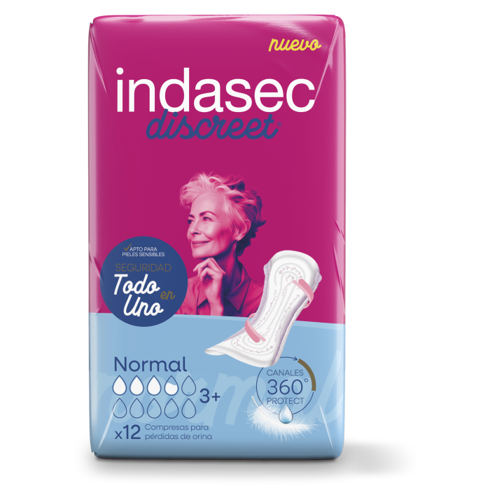 Kleine normale Kompressen 12 Einheiten - Indasec - 1