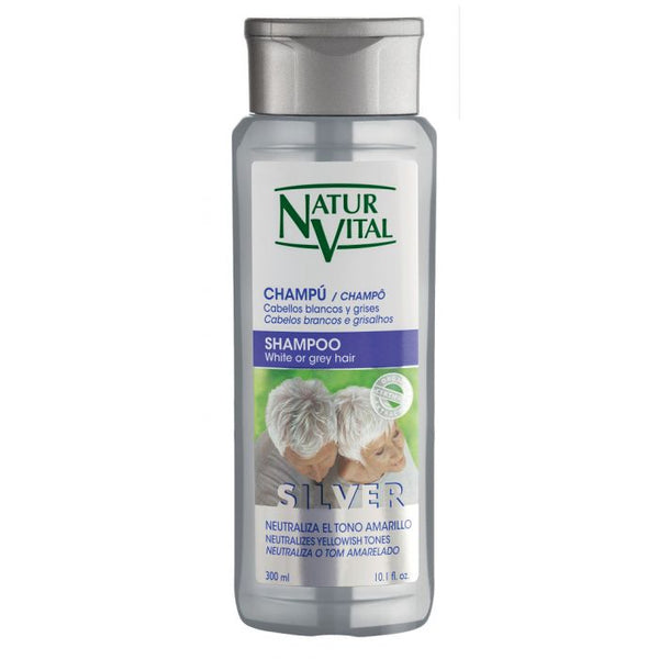 Shampoo für weißes und graues Haar - Silber - 300ml - Naturaleza y Vida - 1