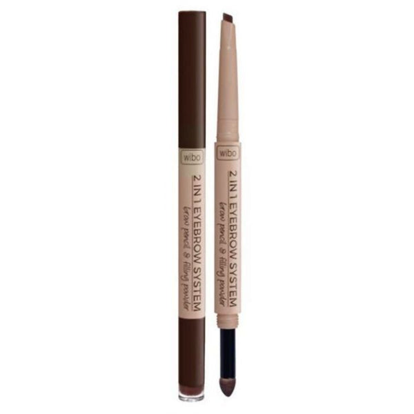 Augenbrauenstift - 2 in 1 Augenbrauenstift - Wibo : 2 en 1 Eyebrow Pencil - 2 - 1