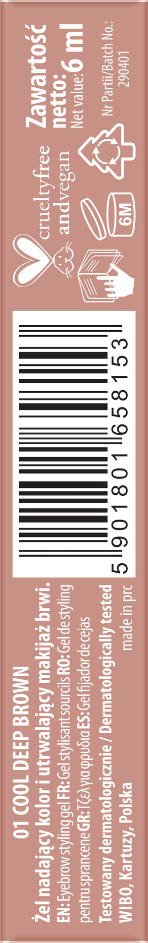 Color Brow Gel - Gel para cejas - 1 unidad - Nam : nr 1 - 2
