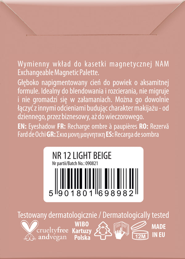 Eyeshadow - Matte - Sombra individual - Nam : nr 12 - 2