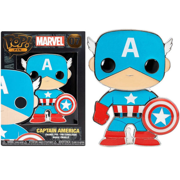 Pop Pin Marvel Captain America 10cm - Funko - 1
