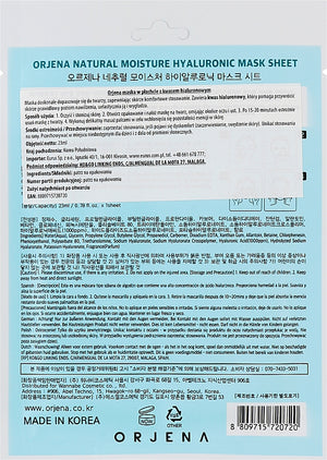 Orjena natural moisture hyaluronic mask sheet - Orjena - Orjena - 2