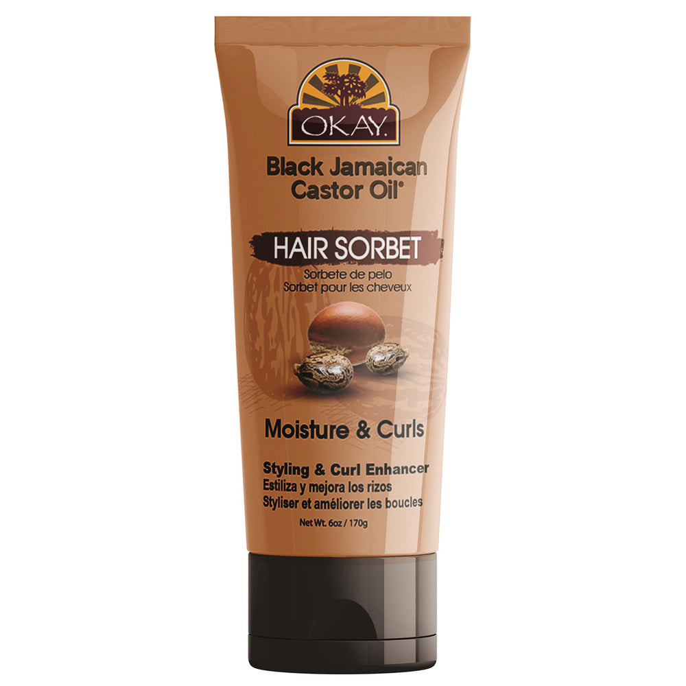 Feuchtigkeitsspendendes Sorbet mit jamaikanischem schwarzen Rizinusöl 170 g - Okay - 1