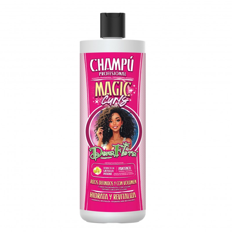 Magic Curls Pack: Shampoo 1000ml + Haarmaske 1000ml - Dona Flora - 1