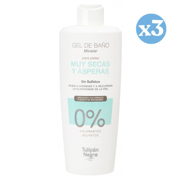 3er-Pack - Mizellen-Gel für sehr trockene und raue Haut - Tulipan Negro - 1