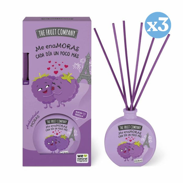 3er Pack - Mikado Duftstäbchen 40 ml - Brombeere - The Fruit Company - The Fruit Company - 1