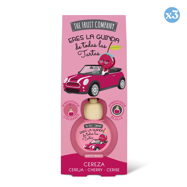 Pack 3x - Auto Lufterfrischer 6,5 ml - Kirsche - The Fruit Company - The Fruit Company - 1