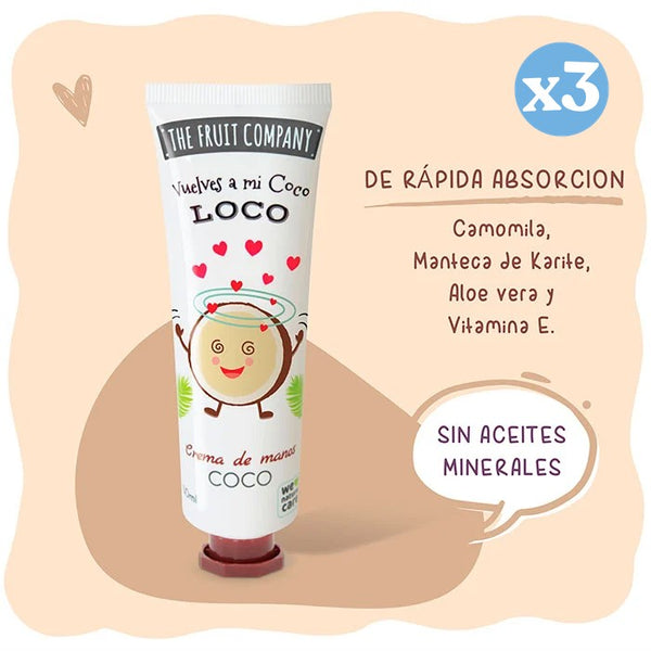 3er-Pack - KOKOSNUSZ-TFC-HANDCREME - The Fruit Company - 2