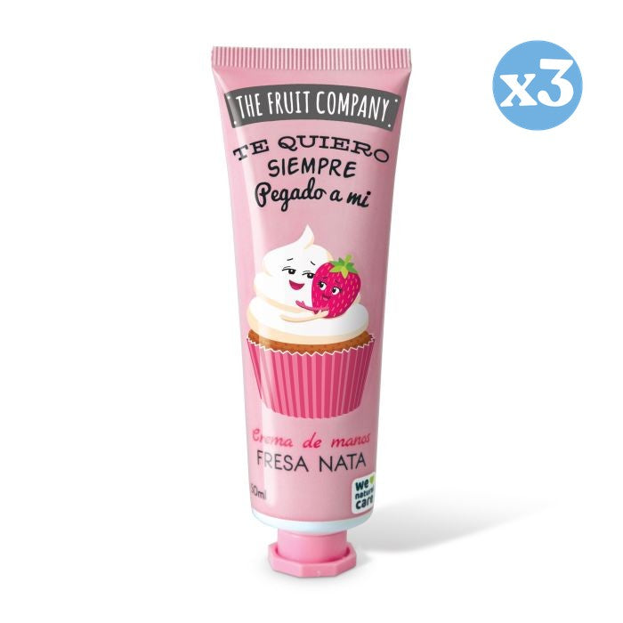 3er Pack - 50 ml Handcreme - Erdbeer-Sahne - The Fruit Company - The Fruit Company - 1