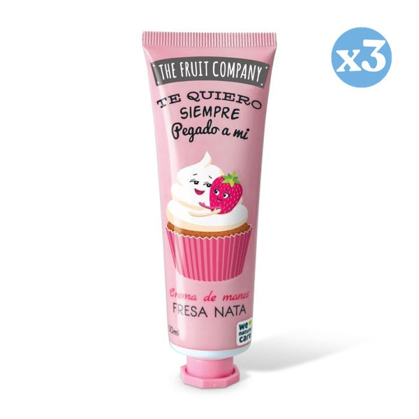 3er Pack - 50 ml Handcreme - Erdbeer-Sahne - The Fruit Company - The Fruit Company - 1
