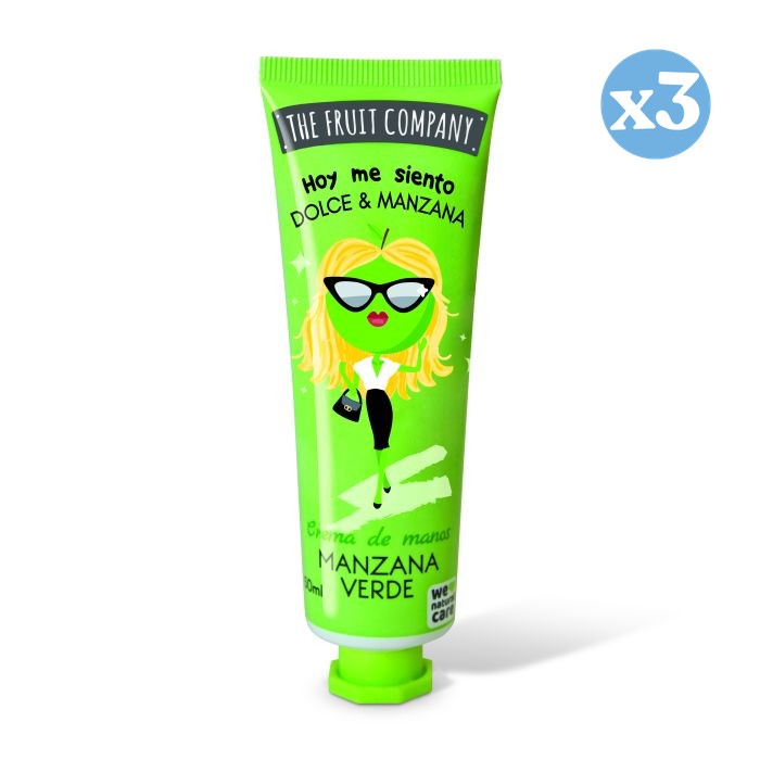 3er Pack - Handcreme 50 ml - Grüner Apfel - The Fruit Company - The Fruit Company - 1