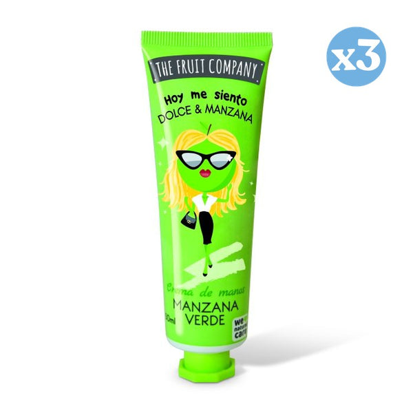 3er Pack - Handcreme 50 ml - Grüner Apfel - The Fruit Company - The Fruit Company - 1