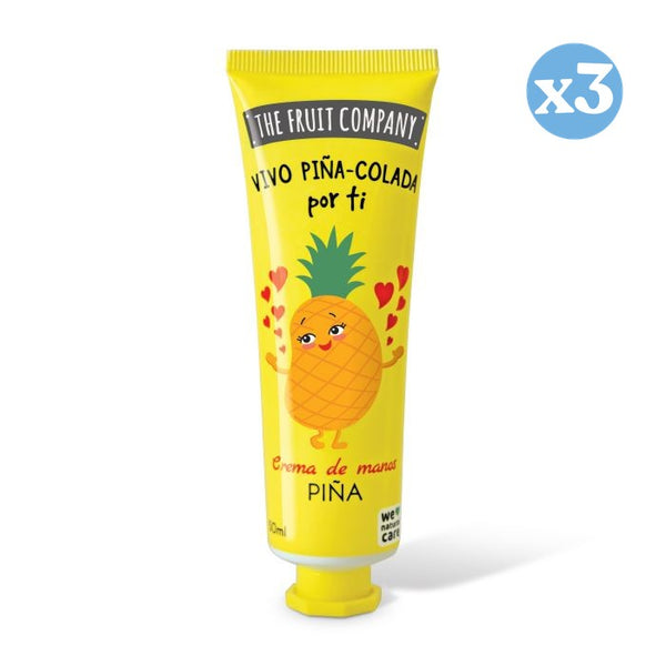 3er Pack - 50 ml Handcreme - Ananas - The Fruit Company - The Fruit Company - 1
