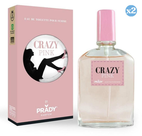 Pack 2x - Eau de Toilette "Crazy Pink" - 90 ml - Frau - Prady - Prady - 1