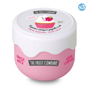 Pack 3x - Erdbeer-Sahne-Körperlotion - The Fruit Company - The Fruit Company - 1