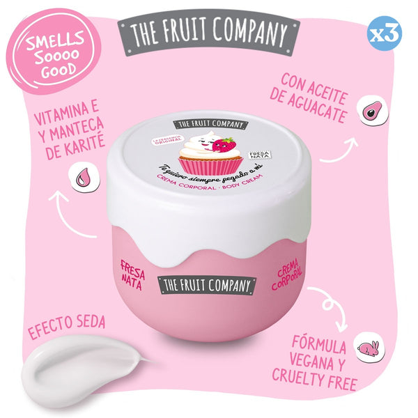 Pack 3x - Erdbeer-Sahne-Körperlotion - The Fruit Company - The Fruit Company - 2