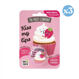 3er-Pack - Erdbeer-Sahne Lippenbalsam - The Fruit Company - The Fruit Company - 1