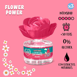 Pack 3x - FLOR FLOWER POWER WASSERMELONE 50ML TFC - The Fruit Company - 3