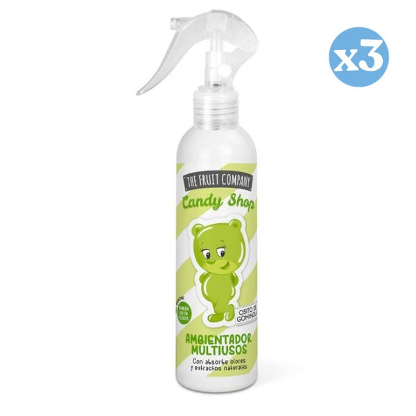 3er Pack - Mehrzweck Raumspray - Gummibärchen - Candy Edition 200ml - The Fruit Company - 1
