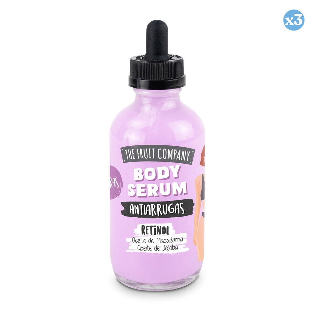 3er Pack - KÖRPERSERUM MIT RETINOL SPEZIELLER AUSSCHNITT - HEIDELBEEREN 118 ML TFC - The Fruit Company - 1