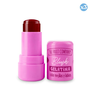 Pack 3x - 03 Gel Rouge für Lippen und Wangen - Himbeere - The Fruit Company - 1