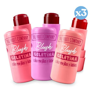 Pack 3x - 02 Jelly Rouge für Lippen und Wangen - Wassermelone - The Fruit Company - 1