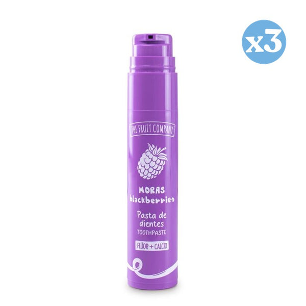 3er Pack - Zahncreme Pfirsich Fluor + Calcium - The Fruit Company - 1